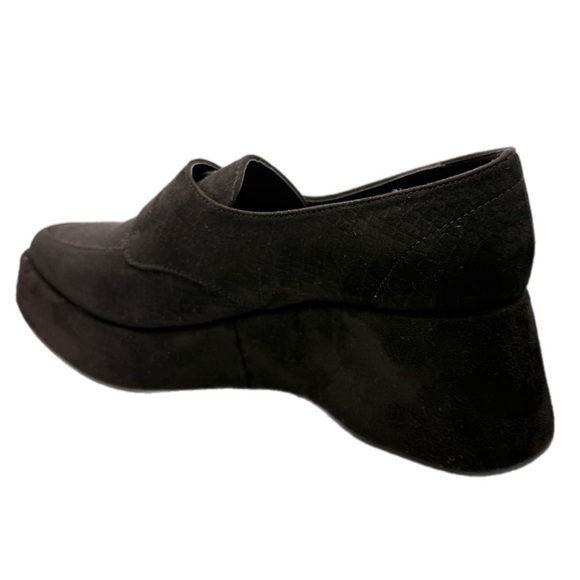 Dolls Kill | Black Library Luxe Platform Shoes with Silver Buckle NIB - Picture 7 of 15